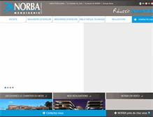 Tablet Screenshot of norba-menuiserie.com